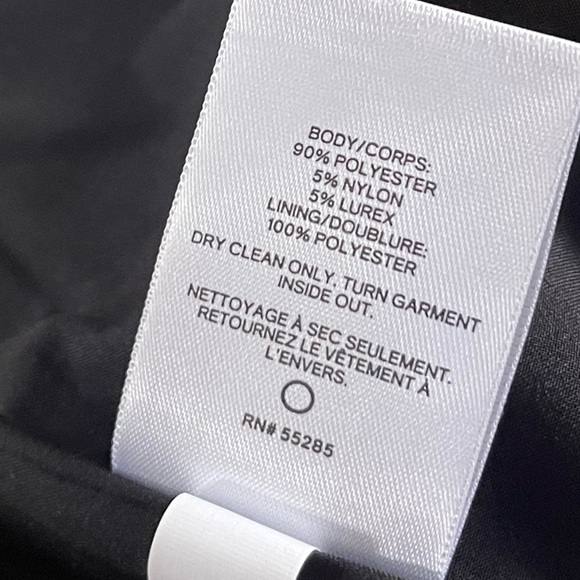 Express high waisted metallic tweed A-line mini skirt in black print - Picture 12 of 12